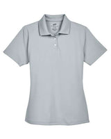 UltraClub 8445L Ladies' Cool & Dry Stain-Release Performance Polo #color_SILVER