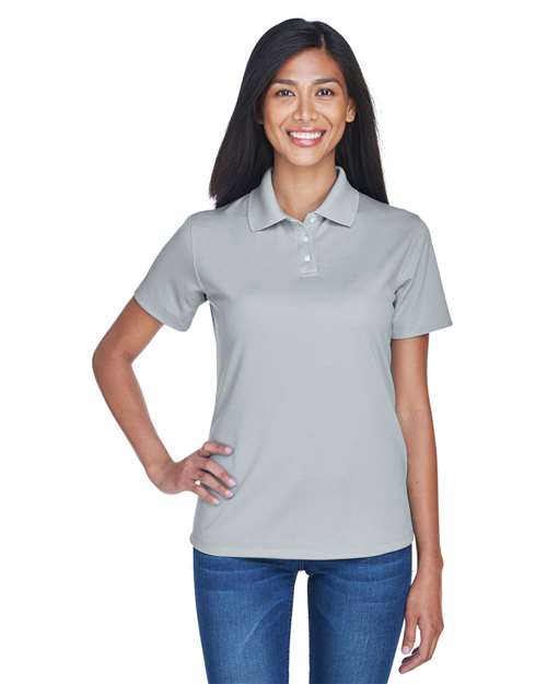 UltraClub 8445L Ladies' Cool & Dry Stain-Release Performance Polo #color_SILVER