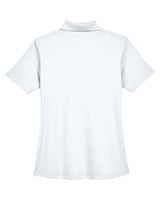 UltraClub 8445L Ladies' Cool & Dry Stain-Release Performance Polo #color_WHITE