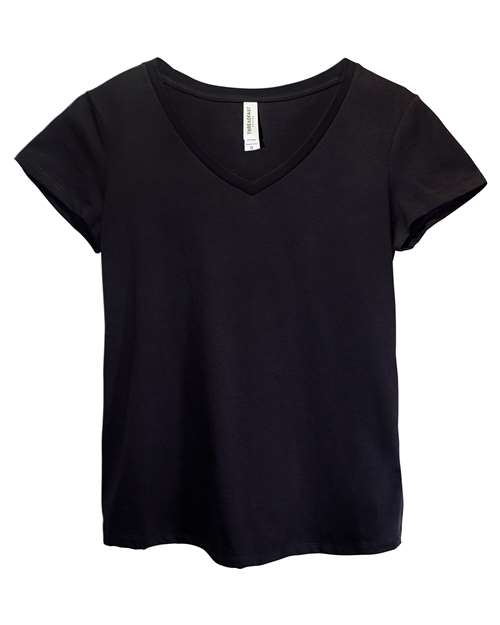 Threadfast Apparel 200RV Ladies' Ultimate V-Neck T-Shirt #color_BLACK