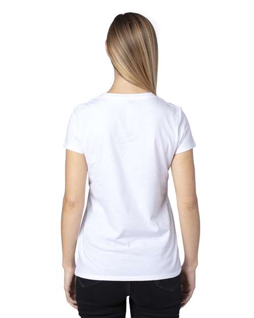 Threadfast Apparel 200RV Ladies' Ultimate V-Neck T-Shirt #color_WHITE