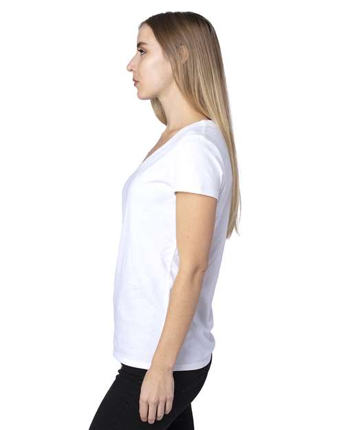 Threadfast Apparel 200RV Ladies' Ultimate V-Neck T-Shirt #color_WHITE