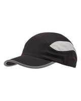 Big Accessories BA503 Mesh Runner Cap #color_BLACK