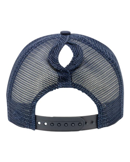 Infinity Her CHARLIE Women's Modern Trucker Cap #color_Dark Navy/ Navy