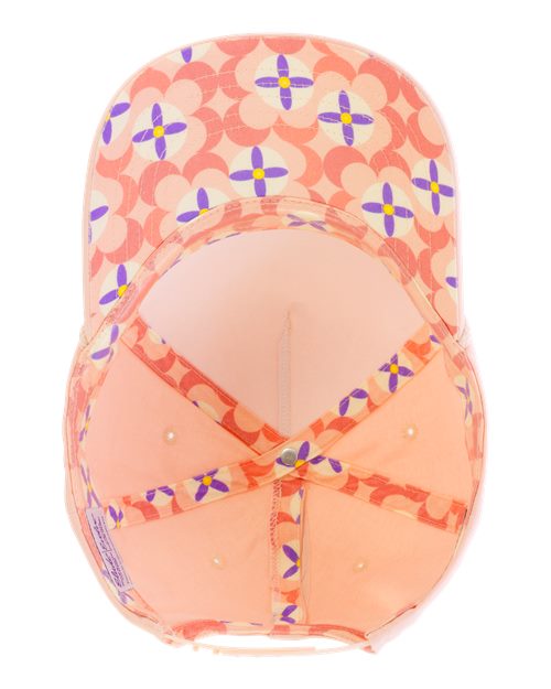 Infinity Her MAYA Women's Washed 5-Panel with Rope #color_Pink Sorbet/ Floral