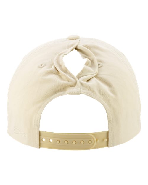 Infinity Her MAYA Women's Washed 5-Panel with Rope #color_Vanilla/ Longhorn