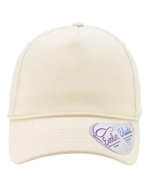 Infinity Her MAYA Women's Washed 5-Panel with Rope #color_Vanilla/ Longhorn