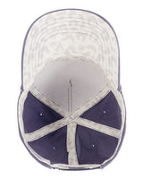 Infinity Her MAYA Women's Washed 5-Panel with Rope #color_Violet/ Snow Leopard