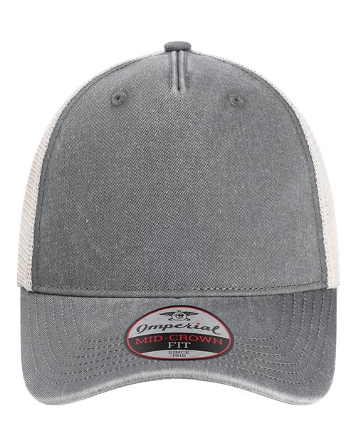Imperial X240M The Gambit Mesh Back Cap #color_Charcoal/ Stone