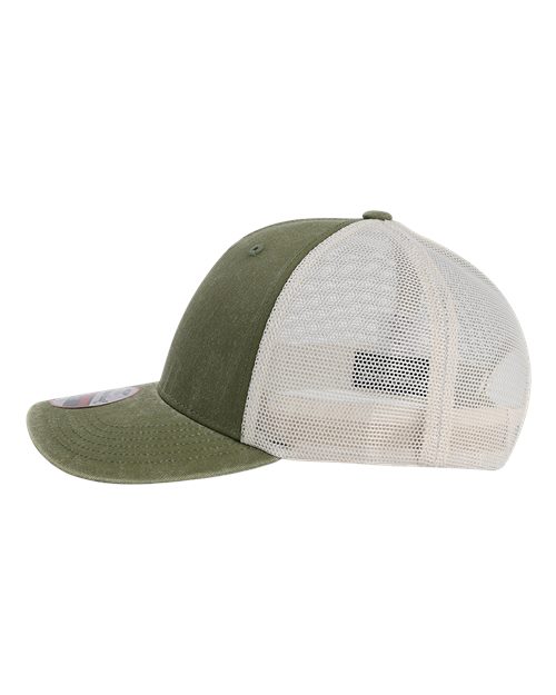 Imperial X240M The Gambit Mesh Back Cap #color_Olive Green/ Stone