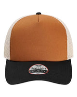 Imperial 1287 North Country Trucker Cap #color_Buckthorn Brown/ Black/ Stone