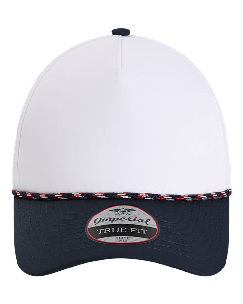 Imperial 5054 The Wrightson Cap #color_White/ Navy/ Navy/ Red/ White