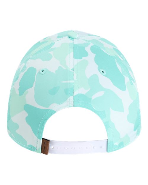 Imperial 5058 The Outtasite Cap #color_Frog Skin Camo Aqua