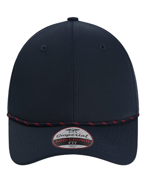 Imperial 7054 The Wingman Cap #color_Navy/ Navy/ Red