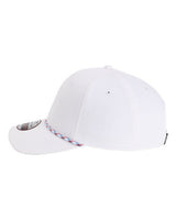 Imperial 7054 The Wingman Cap #color_White/ Blue/ Red/ White