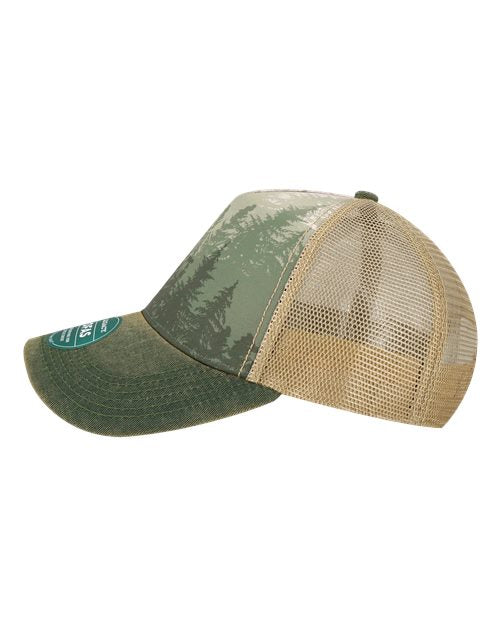 LEGACY OFAFP Old Favorite Five-Panel Trucker Cap #color_Deep Forest