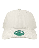 LEGACY ROADIE Five-Panel Trucker Cap #color_Ivory Corduroy