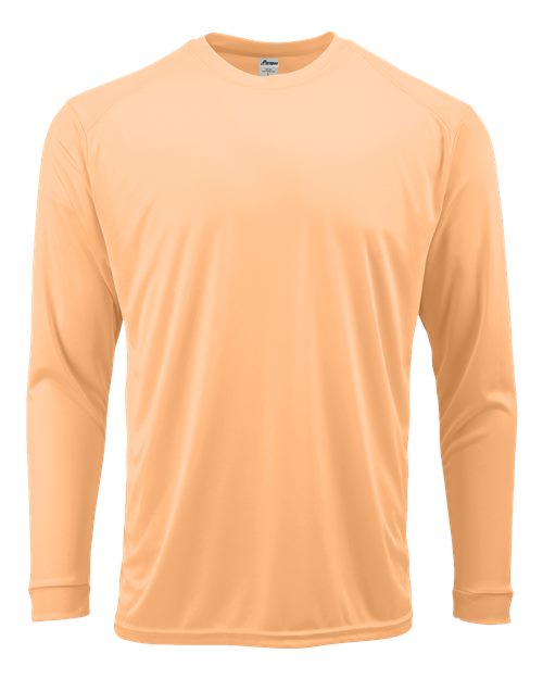 Paragon 218Y Youth Long Islander Performance Long Sleeve T-Shirt #color_Coral