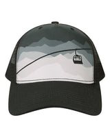 LOCALE 5PTKR Trucker Cap #color_Chairlift/ Black