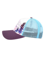 LOCALE 5PTKR Trucker Cap #color_Explorer White/ Plum