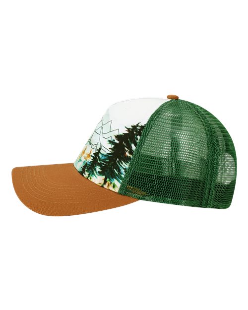 LOCALE 5PTKR Trucker Cap #color_Explorer/ Brown