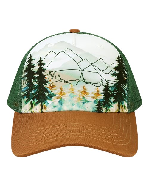 LOCALE 5PTKR Trucker Cap #color_Explorer/ Brown