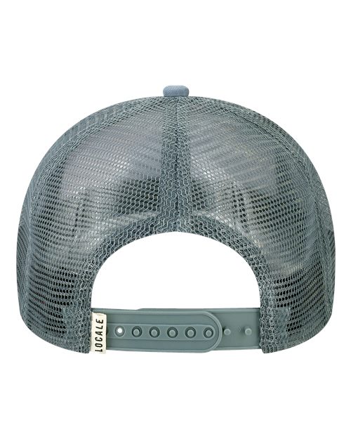 LOCALE 5PTKR Trucker Cap #color_Front Range/ Slate Blue Sarah D