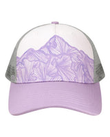 LOCALE 5PTKR Trucker Cap #color_Purple Ranges/ Lavendar Sophia G
