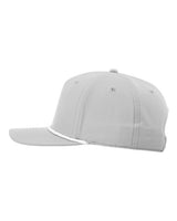 Richardson 258 Five Panel Classic Rope Cap #color_Light Grey/ White