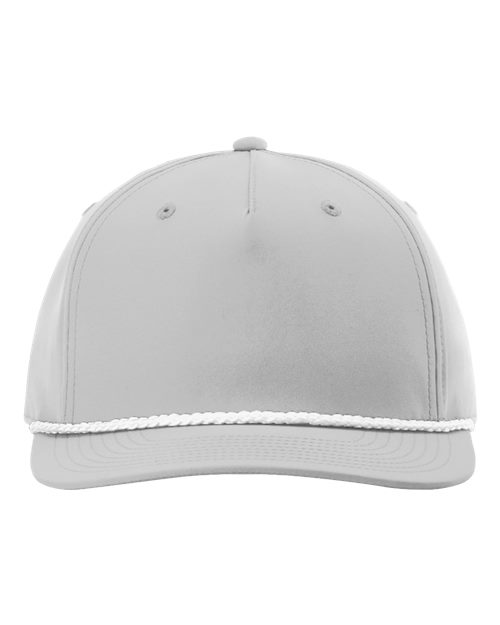 Richardson 258 Five Panel Classic Rope Cap #color_Light Grey/ White