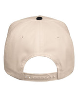Valucap 8869 Five-Panel Twill Cap #color_Natural/ Black