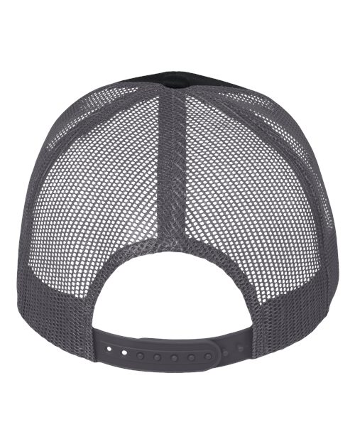 Valucap VC400 Mesh-Back Twill Trucker Cap #color_Black/ Charcoal