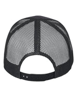 Valucap VC400 Mesh-Back Twill Trucker Cap #color_Charcoal/ Black