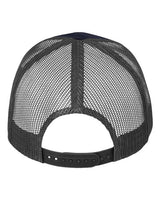 Valucap VC400 Mesh-Back Twill Trucker Cap #color_Navy/ Charcoal
