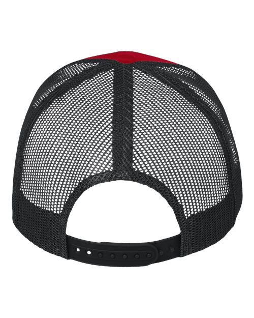Valucap VC400 Mesh-Back Twill Trucker Cap #color_Red/ Black