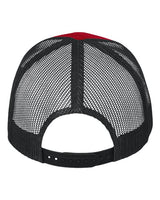 Valucap VC400 Mesh-Back Twill Trucker Cap #color_Red/ Black