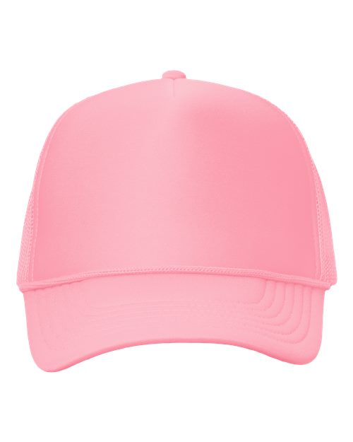 Valucap VC700 Foam Mesh-Back Trucker Cap #color_Pink