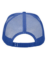 Valucap VC700 Foam Mesh-Back Trucker Cap #color_White/ Royal/ Red