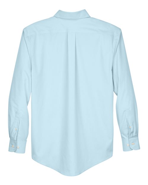 Devon & Jones D620 Men's Crown Woven Collection Solid Broadcloth #color_CRYSTAL BLUE