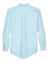 Devon & Jones D620 Men's Crown Woven Collection Solid Broadcloth #color_CRYSTAL BLUE