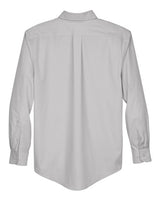 Devon & Jones D620 Men's Crown Woven Collection Solid Broadcloth #color_SILVER