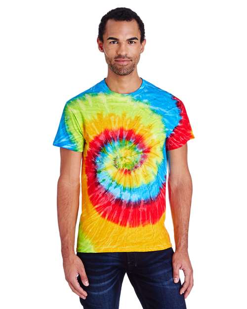 Tie-Dye CD100 Adult 5.4 oz., 100% Cotton T-Shirt #color_PASTEL NEON