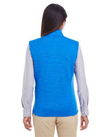 Devon & Jones DG797W Ladies' Newbury MlangeFleece Vest #color_FRENCH BLUE HTHR