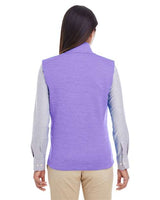 Devon & Jones DG797W Ladies' Newbury MlangeFleece Vest #color_GRAPE HEATHER