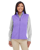 Devon & Jones DG797W Ladies' Newbury MlangeFleece Vest #color_GRAPE HEATHER