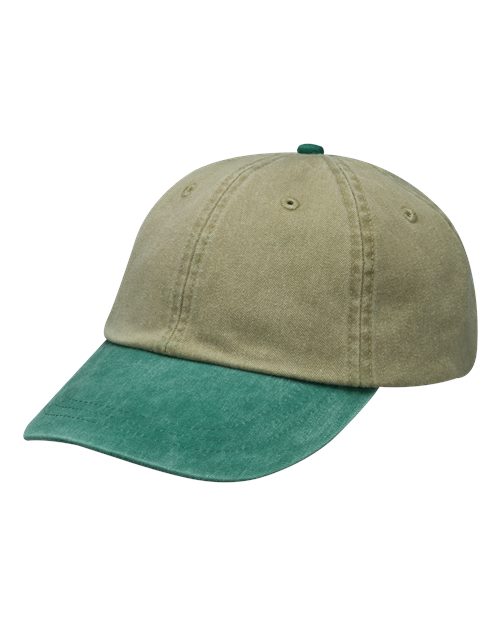 Adams AD969 Optimum Pigment Dyed-Cap #color_KHAKI/ FOREST