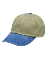 Adams AD969 Optimum Pigment Dyed-Cap #color_KHAKI/ ROYAL