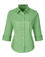 Devon & Jones DP625W Ladies' Perfect Fit 3/4-Sleeve Stretch Poplin Blouse #color_LIME