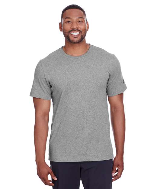 Puma Sport 582006 Adult Puma Essential Logo T-Shirt #color_MD GY HTH/ P BLK