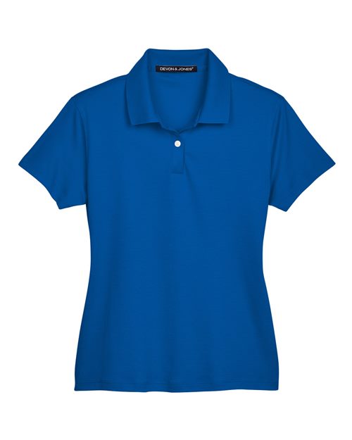 Devon & Jones DG200W Ladies' Pima-Tech Jet Piqu Polo #color_FRENCH BLUE